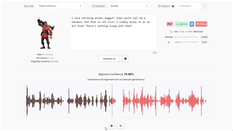 Translate to 80 languages, create realistic audio messages at scale or convert your latest blog posts to MP3 audio podcasts on autopilot. . Tf2 ai voice generator
